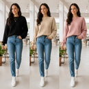 (KIT COM 3) Blusinha Suéter em Tricot | PROMOÇÃO OUTONO/INVERNO