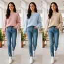 (KIT COM 3) Blusinha Suéter em Tricot | PROMOÇÃO OUTONO/INVERNO