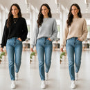 (KIT COM 3) Blusinha Suéter em Tricot | PROMOÇÃO OUTONO/INVERNO