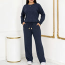Conjunto Feminino Longo em Tricot (Blusa + Calça) | PROMOÇÃO OUTONO/INVERNO