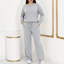 Conjunto Feminino Longo em Tricot (Blusa + Calça) | PROMOÇÃO OUTONO/INVERNO