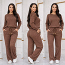 Conjunto Feminino Longo em Tricot (Blusa + Calça) | PROMOÇÃO OUTONO/INVERNO
