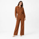 Conjunto Feminino Elegante (Jaqueta Cropped + Calça Pantalona) | PROMOÇÃO OUTONO/INVERNO